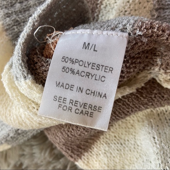 Camille & Co | Three Quarter Length Stripe Sweater Size Medium NWOT - Picture 7 of 7